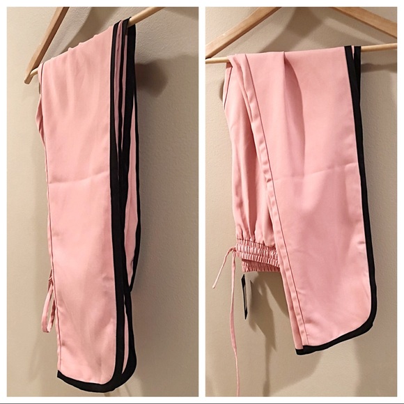 LEA & VIOLA BLUSH SIDE STRIPE TRACK PANTS - Picture 4 of 5